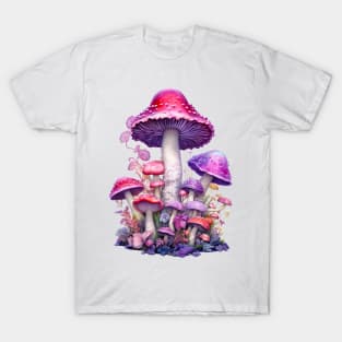 Pink Mushrooms T-Shirt